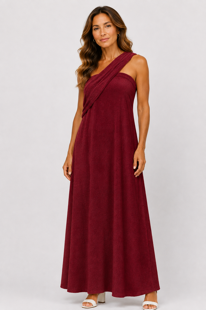 Laura™ – Elegant One-Shoulder Maxi Dress