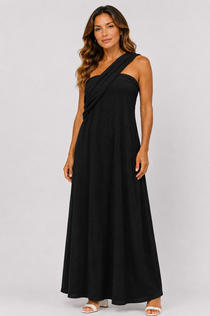 Laura™ – Elegant One-Shoulder Maxi Dress
