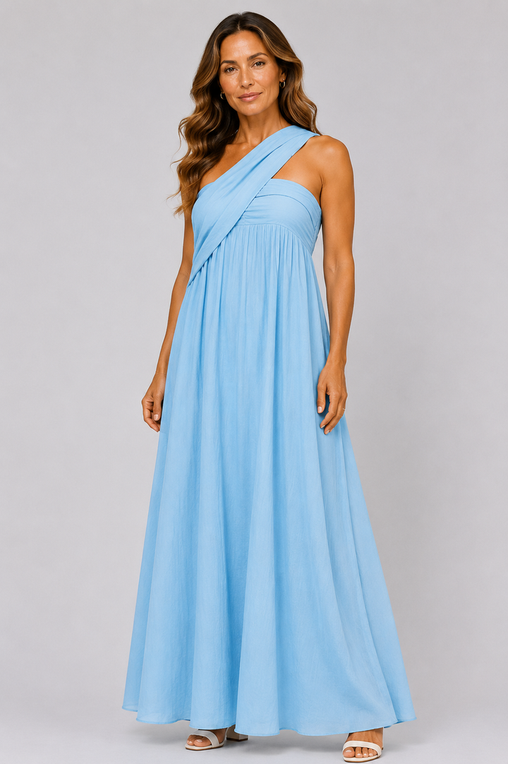 Laura™ – Elegant One-Shoulder Maxi Dress