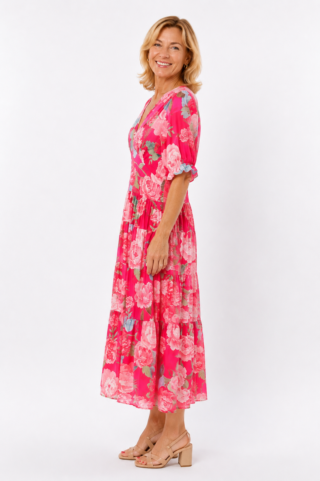Rosa™ – Blooming Elegance Maxi Dress