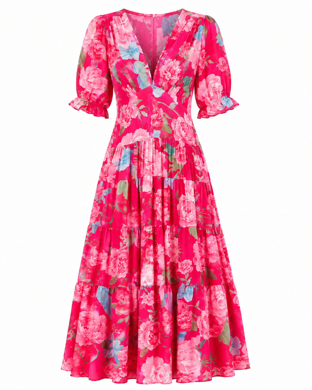 Rosa™ – Blooming Elegance Maxi Dress