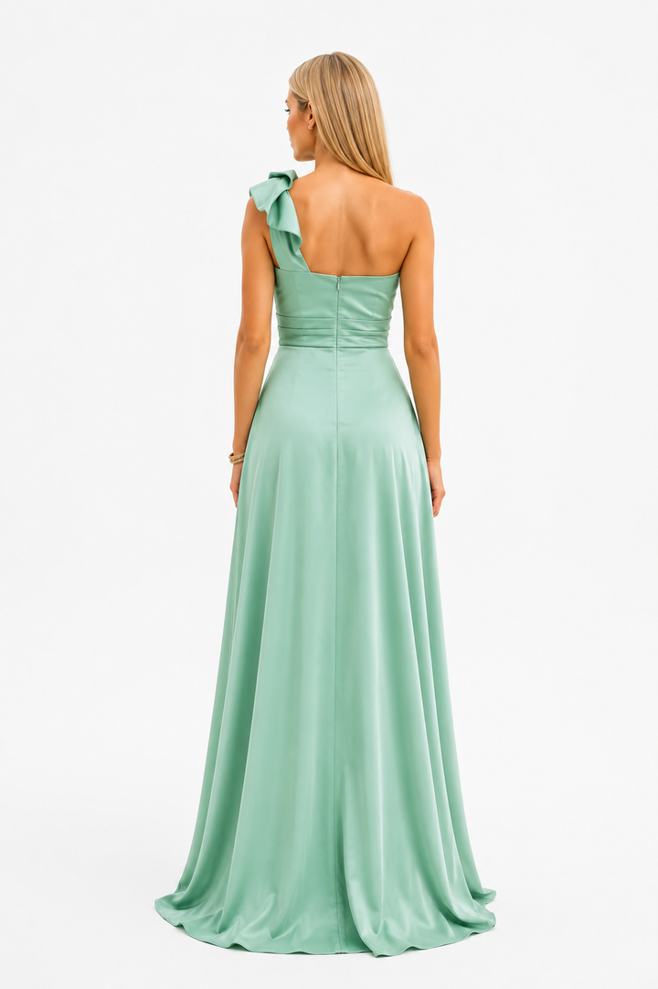 Seraphina™ | One-Shoulder Floral Elegance Gown