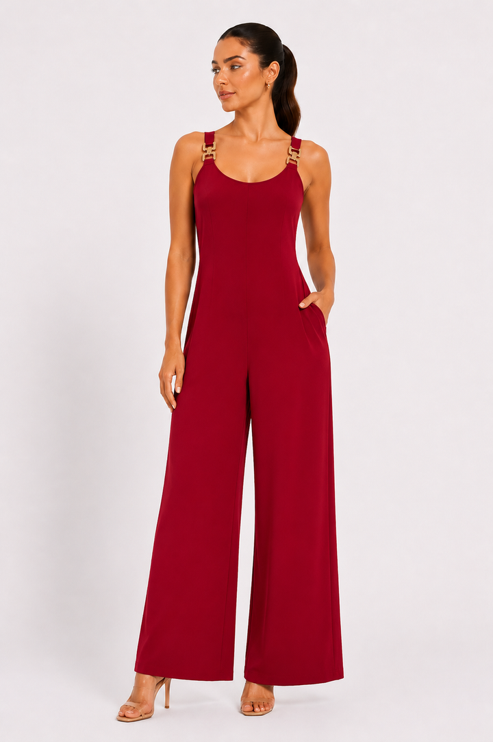 Valeria™ | Elegant Wide-Leg Jumpsuit