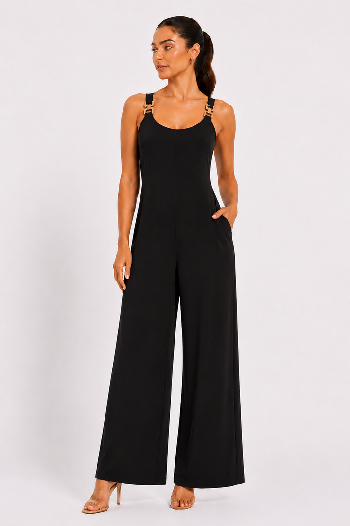 Valeria™ | Elegant Wide-Leg Jumpsuit