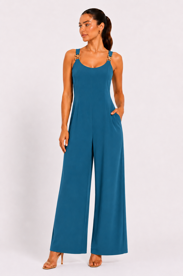Valeria™ | Elegant Wide-Leg Jumpsuit