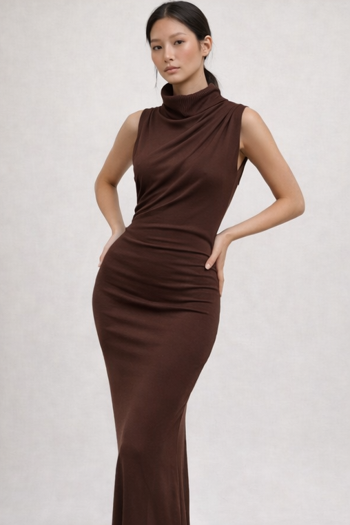 Lina - Noble Form High Neck Maxi