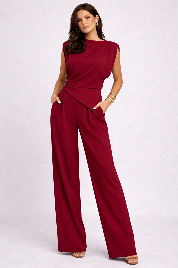 Mia - Élégance Draped Set