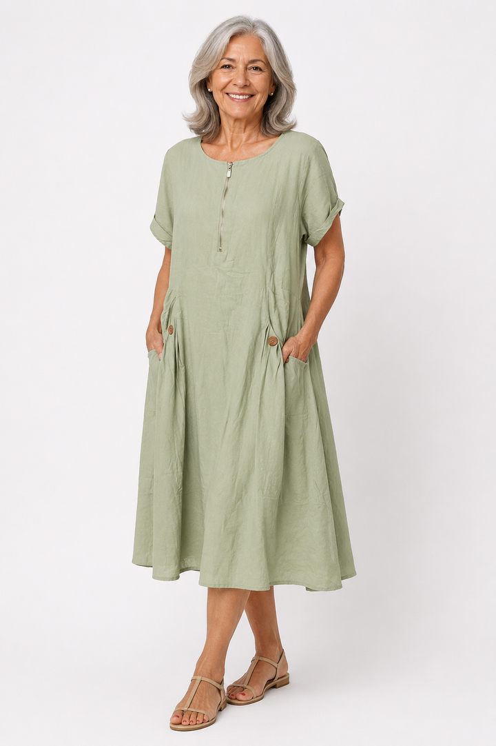 Evelyn™ – Everyday Comfort Midi Dress