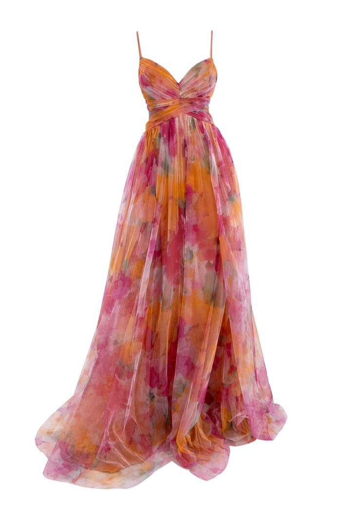 Rosalie – Sunset Blossom Dress