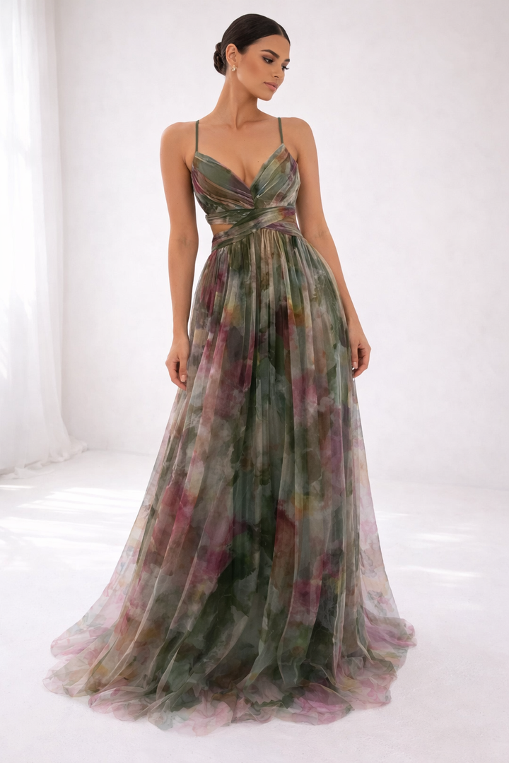 Rosalie – Sunset Blossom Dress