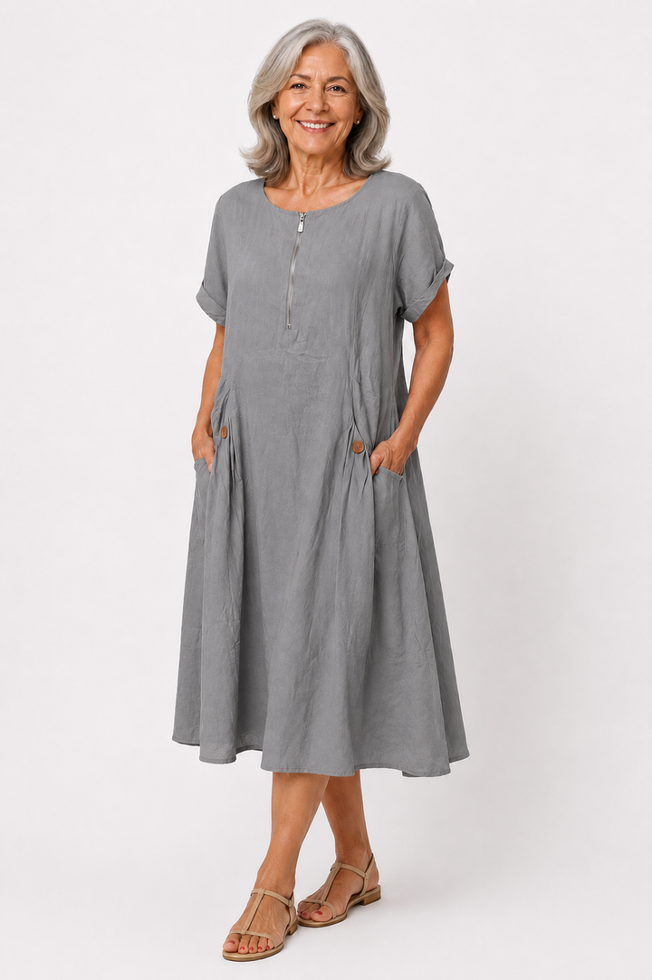 Evelyn™ – Everyday Comfort Midi Dress