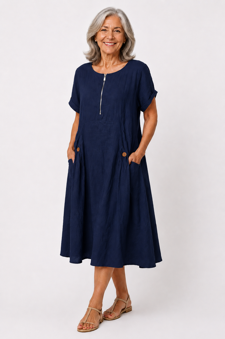 Evelyn™ – Everyday Comfort Midi Dress