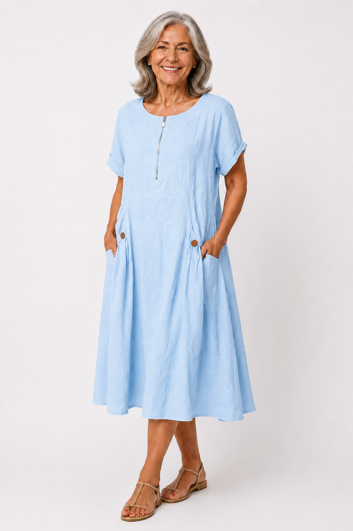 Evelyn™ – Everyday Comfort Midi Dress