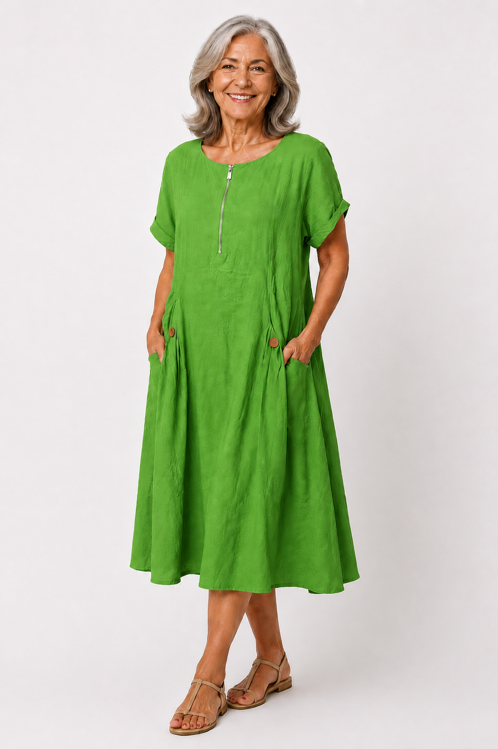 Evelyn™ – Everyday Comfort Midi Dress