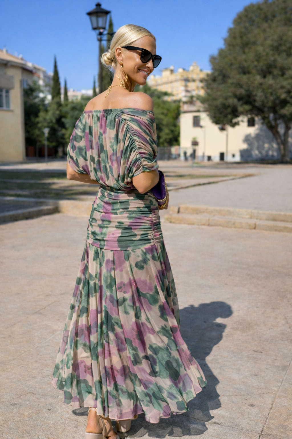 Amalia – Elegant Flowing Midi Dress