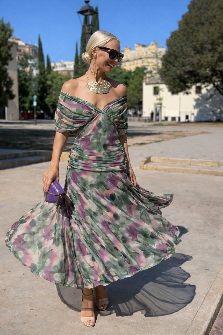 Amalia – Elegant Flowing Midi Dress