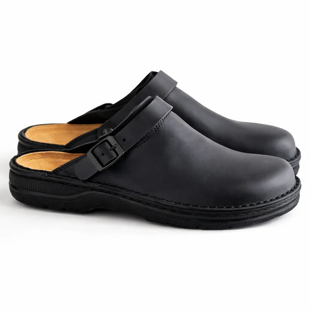 Hugo – Classic Leather Comfort Clogs