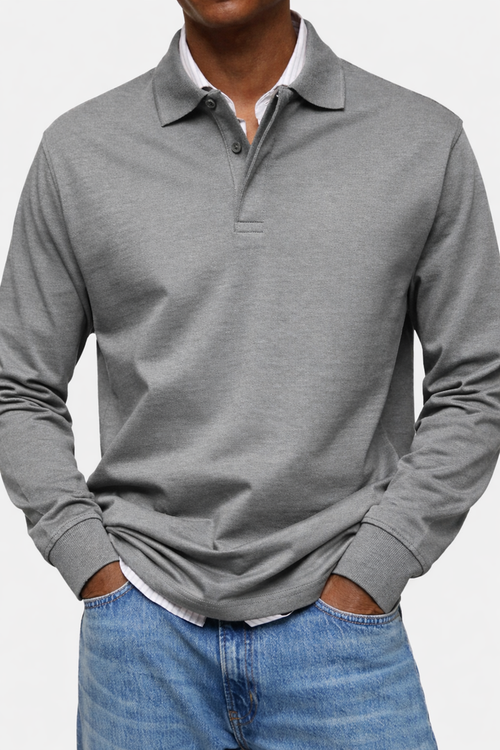 Lorenzo -  Luxury Long-Sleeve Polo