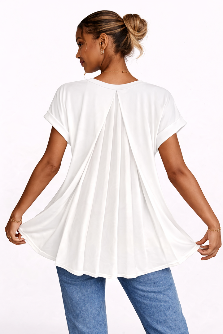Ellie - Pleated Back Blouse
