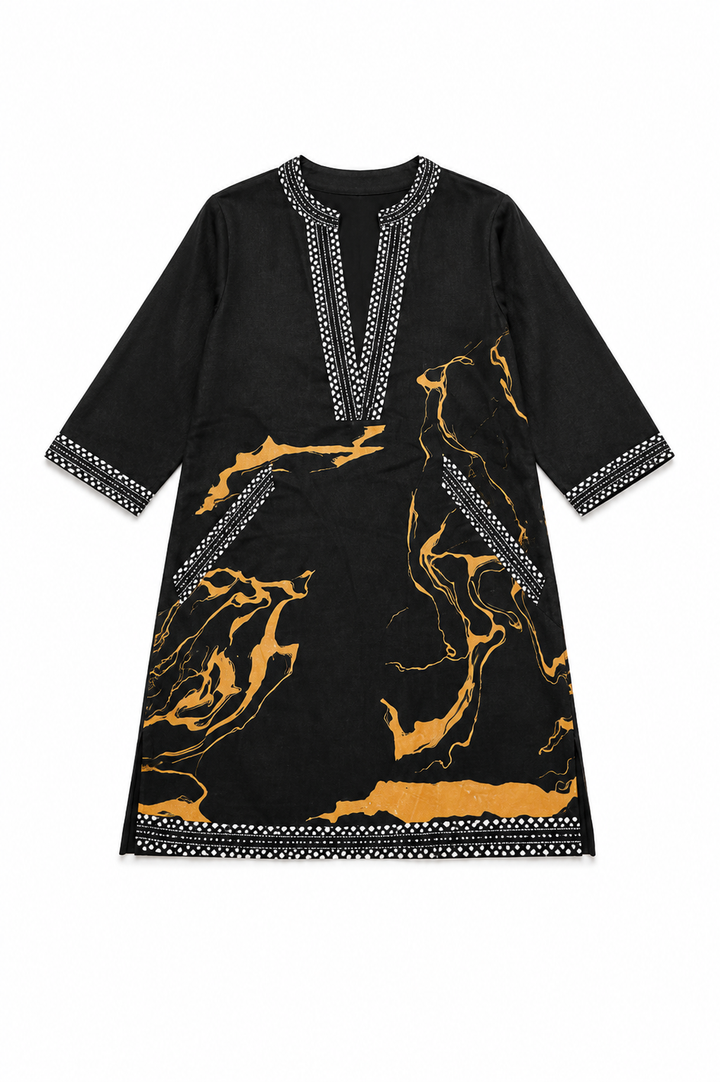 Rosanna™ – Marble Print Tunic Dress