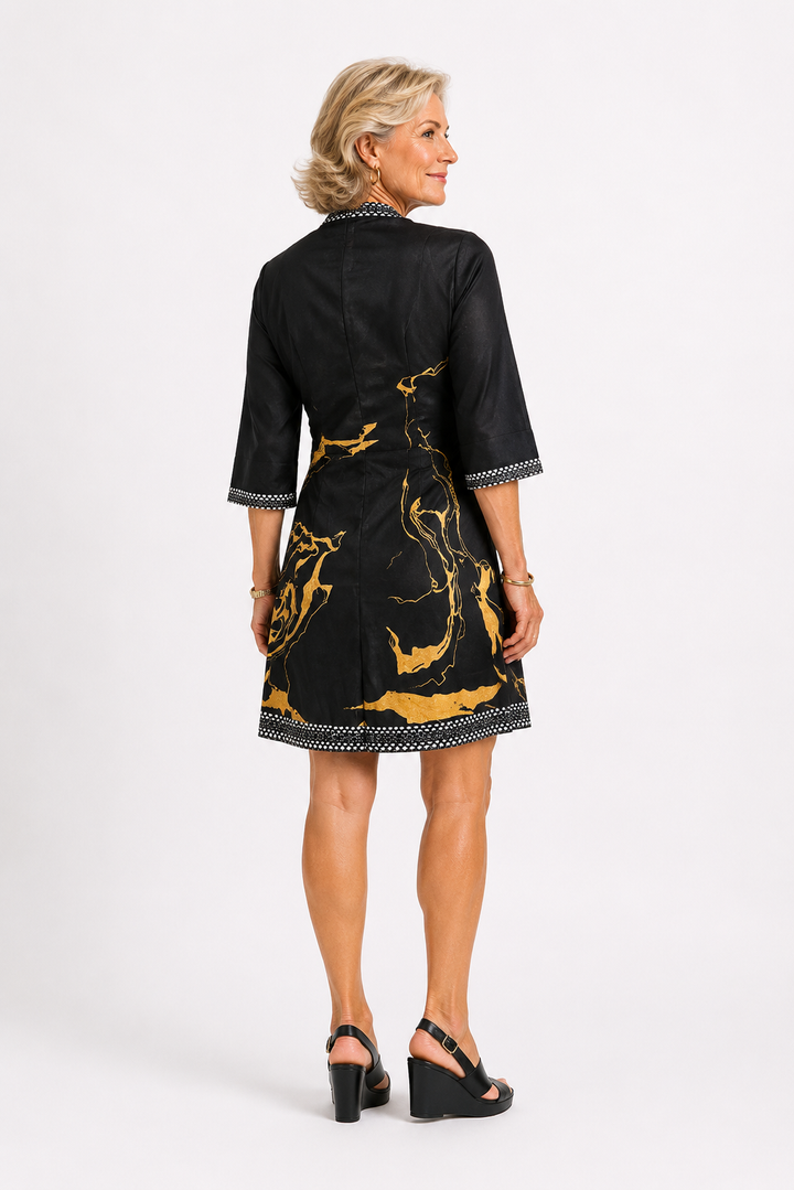 Rosanna™ – Marble Print Tunic Dress