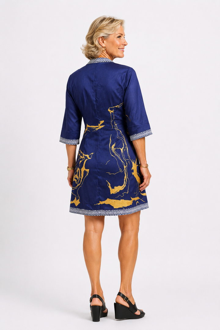 Rosanna™ – Marble Print Tunic Dress