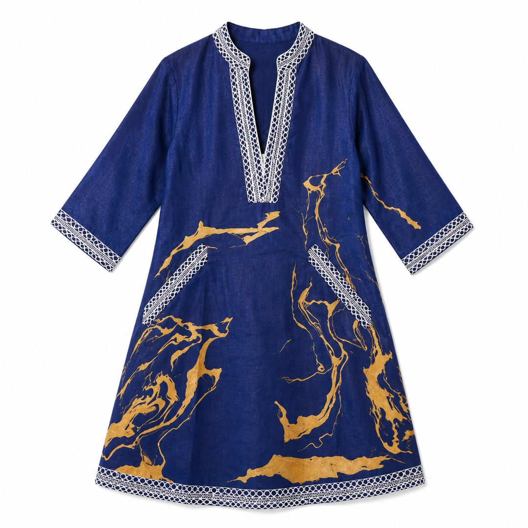 Rosanna™ – Marble Print Tunic Dress