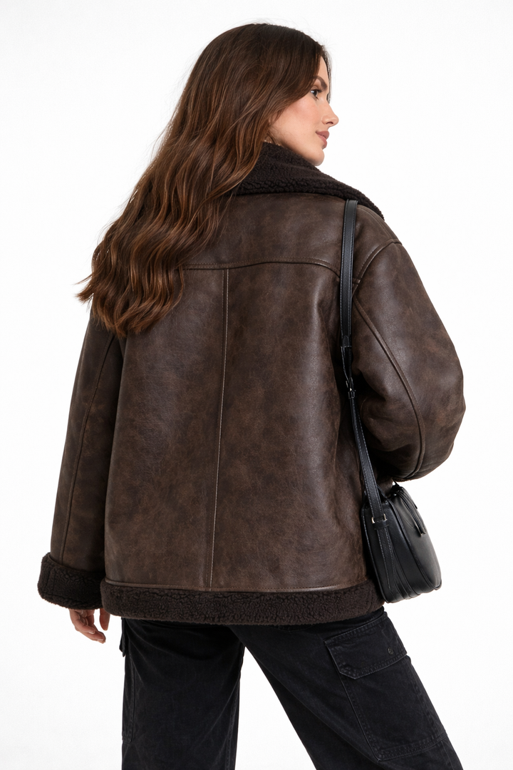Anna - Modern Prestige Shearling Jacket
