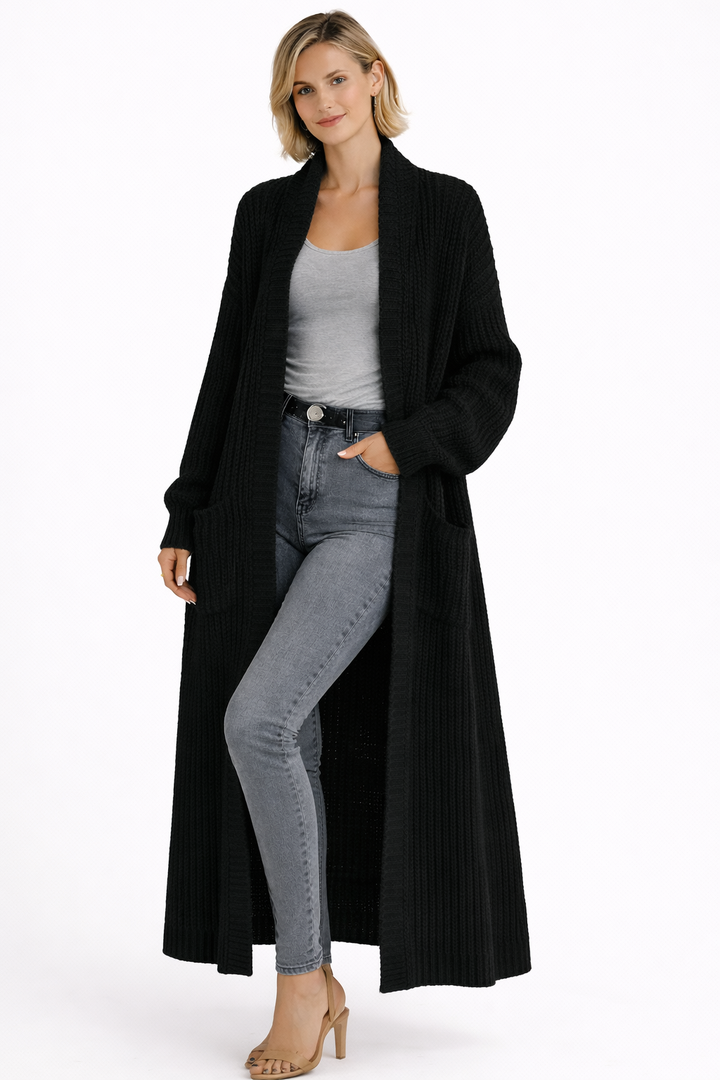Margaret - Statement Long Knit Vest