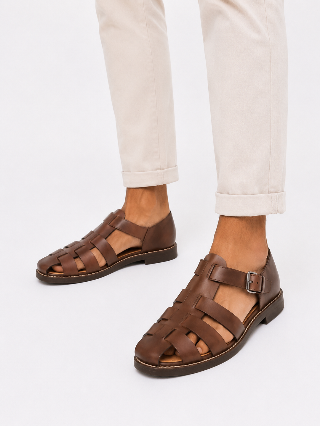 Fabian™ – Classic Fisherman Leather Sandals