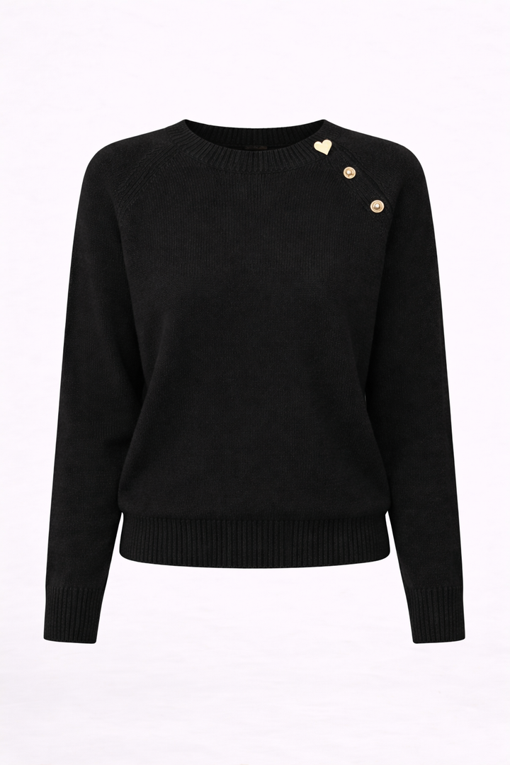Lilly - Modern Icon Button Sweater