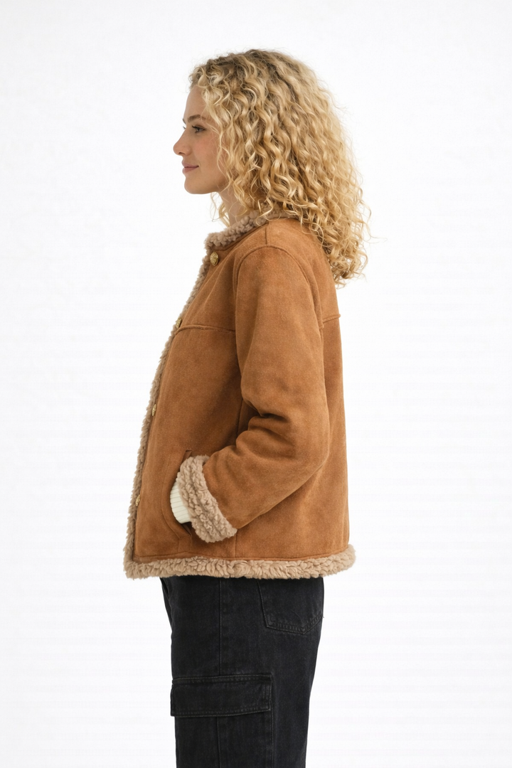 Abbey - Timeless Brown Suede Jacket