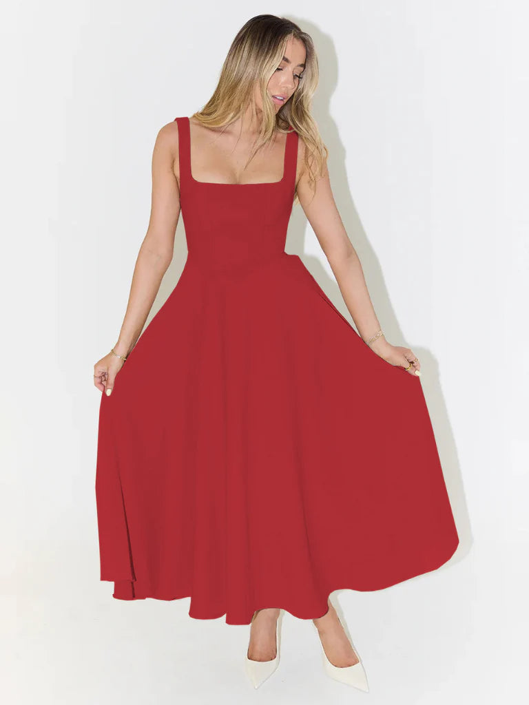 Livia – Elegant Sleeveless Midi Dress