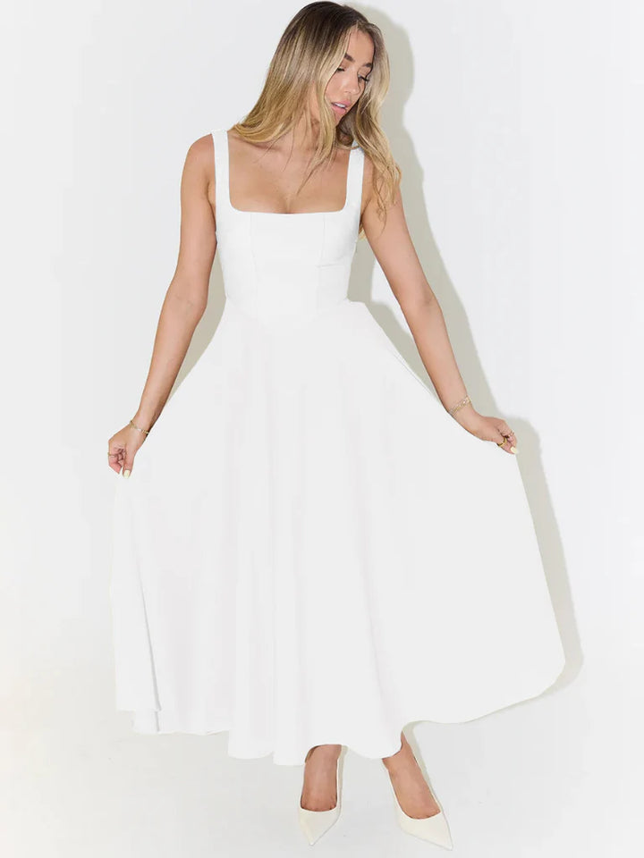 Livia – Elegant Sleeveless Midi Dress