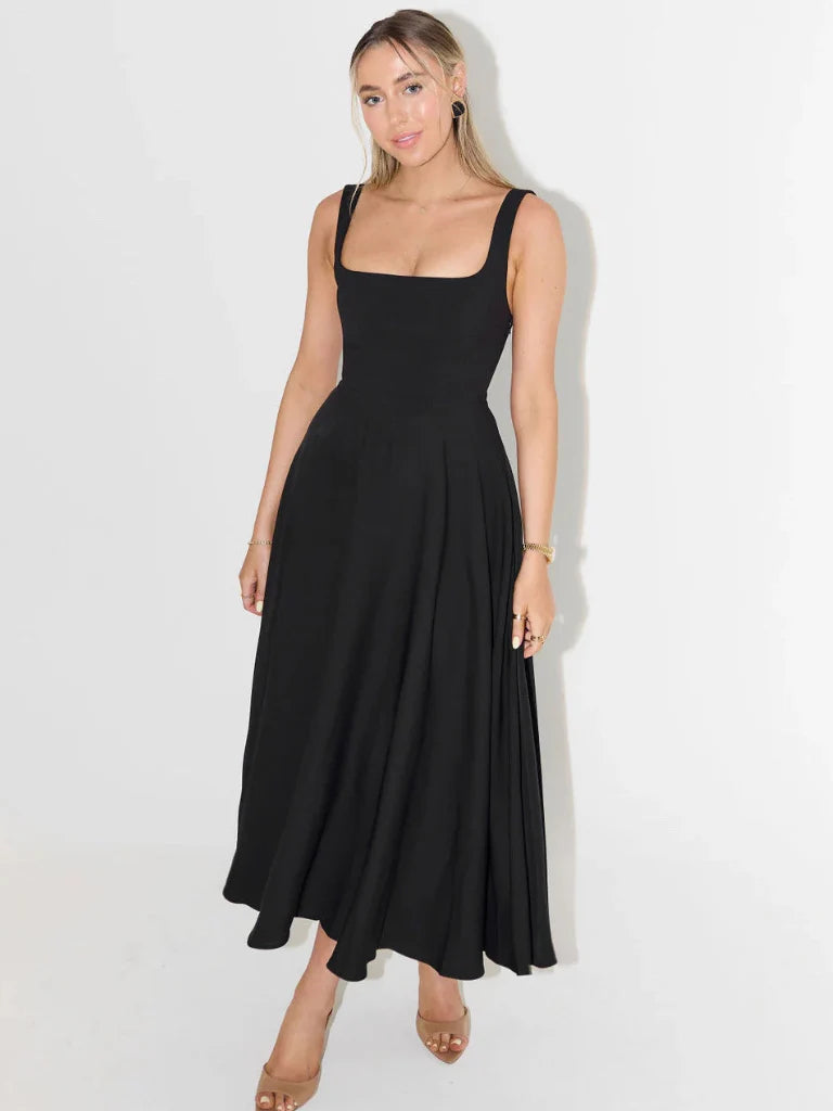 Livia – Elegant Sleeveless Midi Dress
