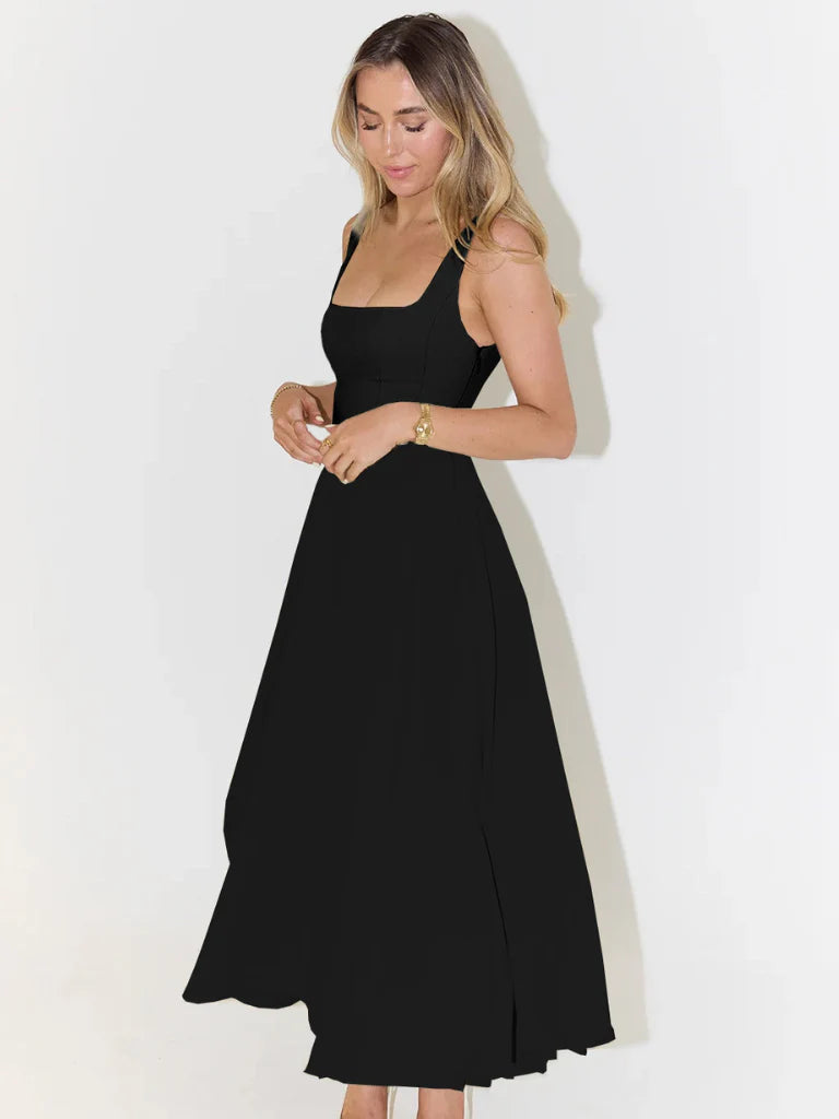 Livia – Elegant Sleeveless Midi Dress