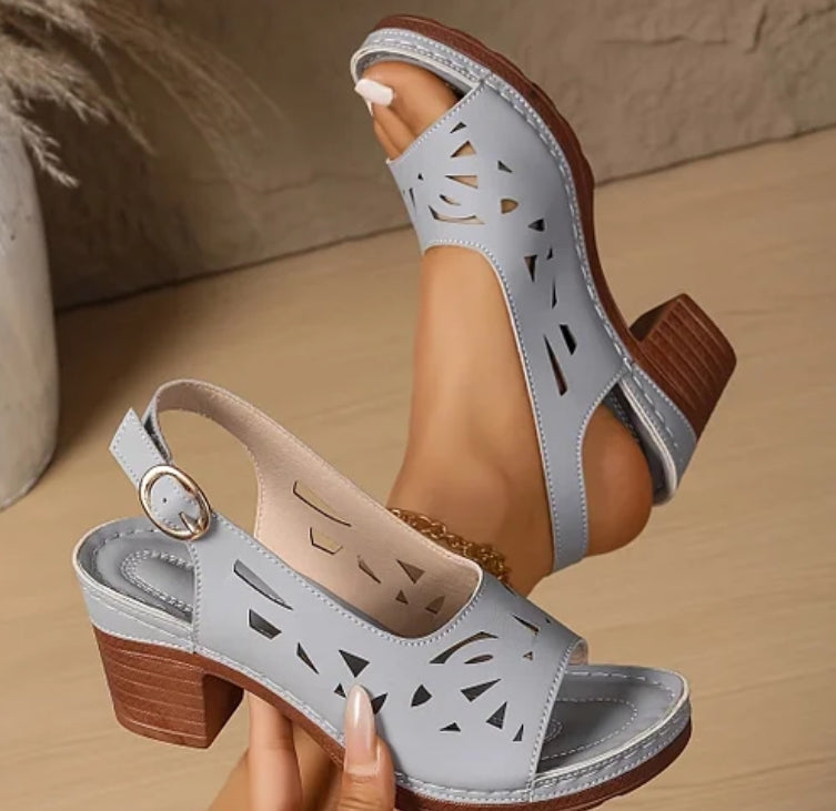 Zerina Cut-Out Heel Sandals